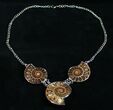 Triple Ammonite Necklace #4367-1